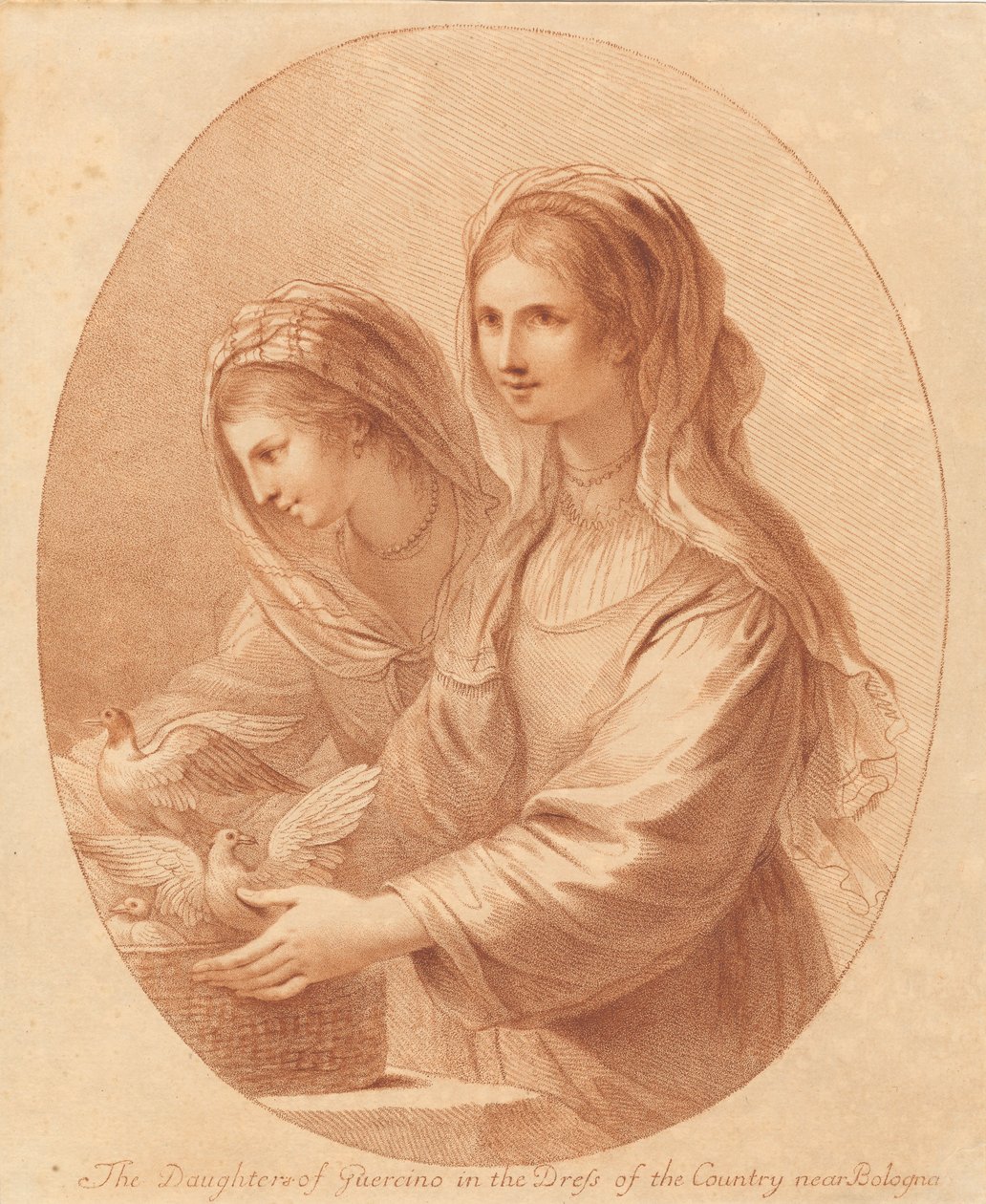 Le figlie di Guercino da Francesco Bartolozzi