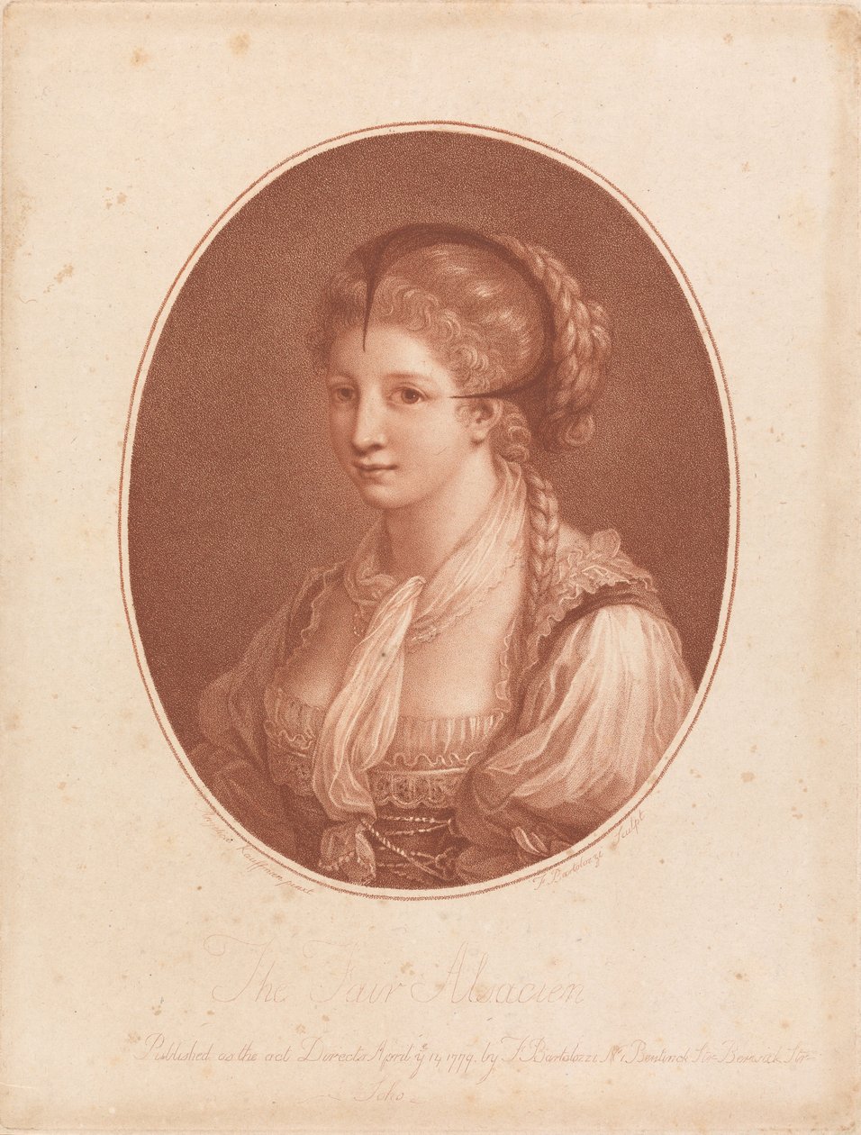 La bella alsaziana da Francesco Bartolozzi