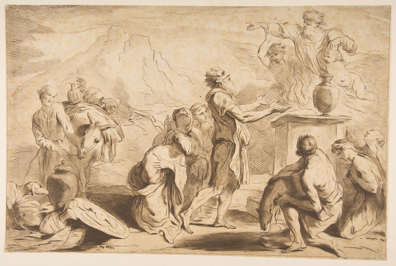 Il sacrificio di Noè, 1765 da Francesco Bartolozzi