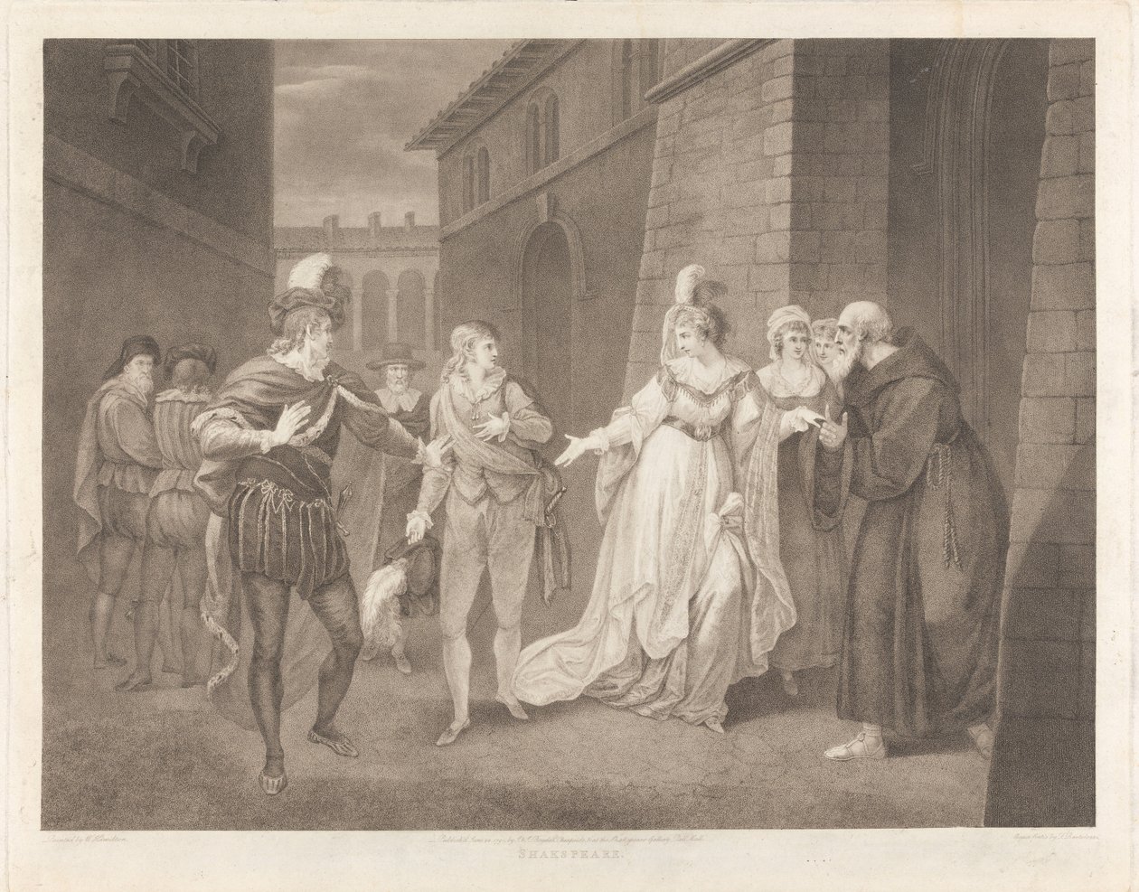 La dodicesima notte, Atto V, Scena I: La strada da Francesco Bartolozzi
