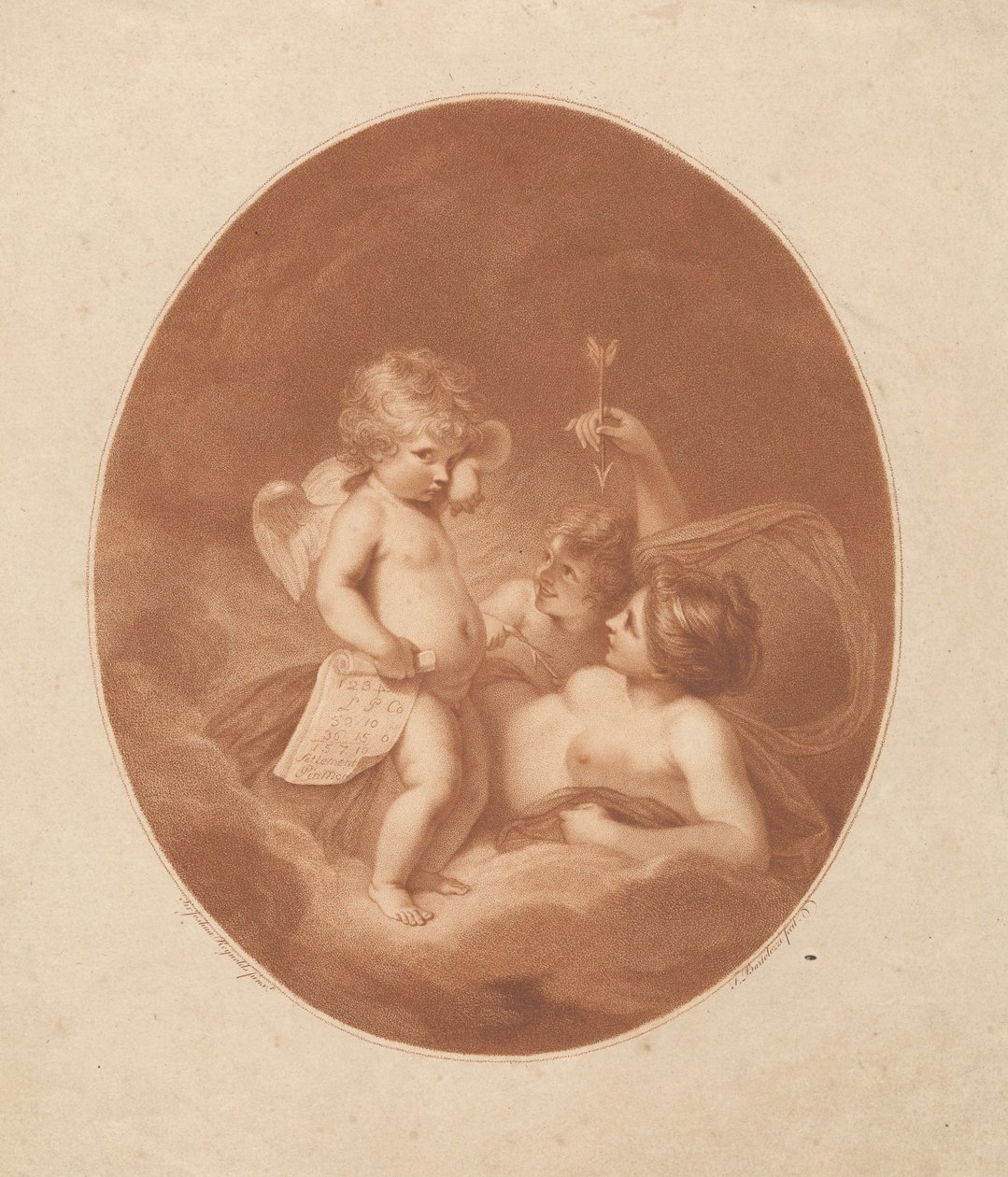 Venus tadelt Amor da Francesco Bartolozzi