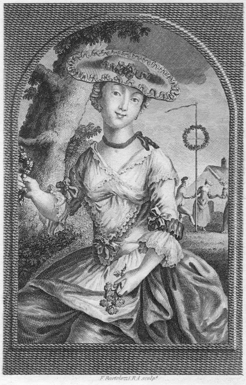 Giovane donna, c1740-1810 da Francesco Bartolozzi