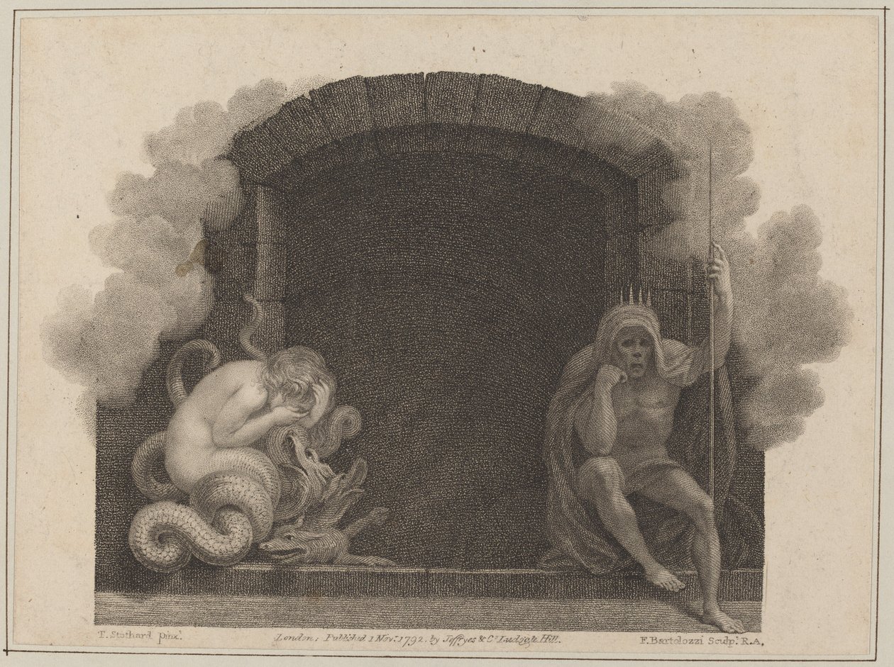 La tomba della morte da Francesco Bartolozzi after Thomas Stothard