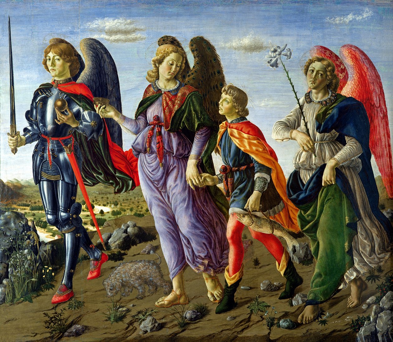 I tre arcangeli e Tobia da Francesco Botticini