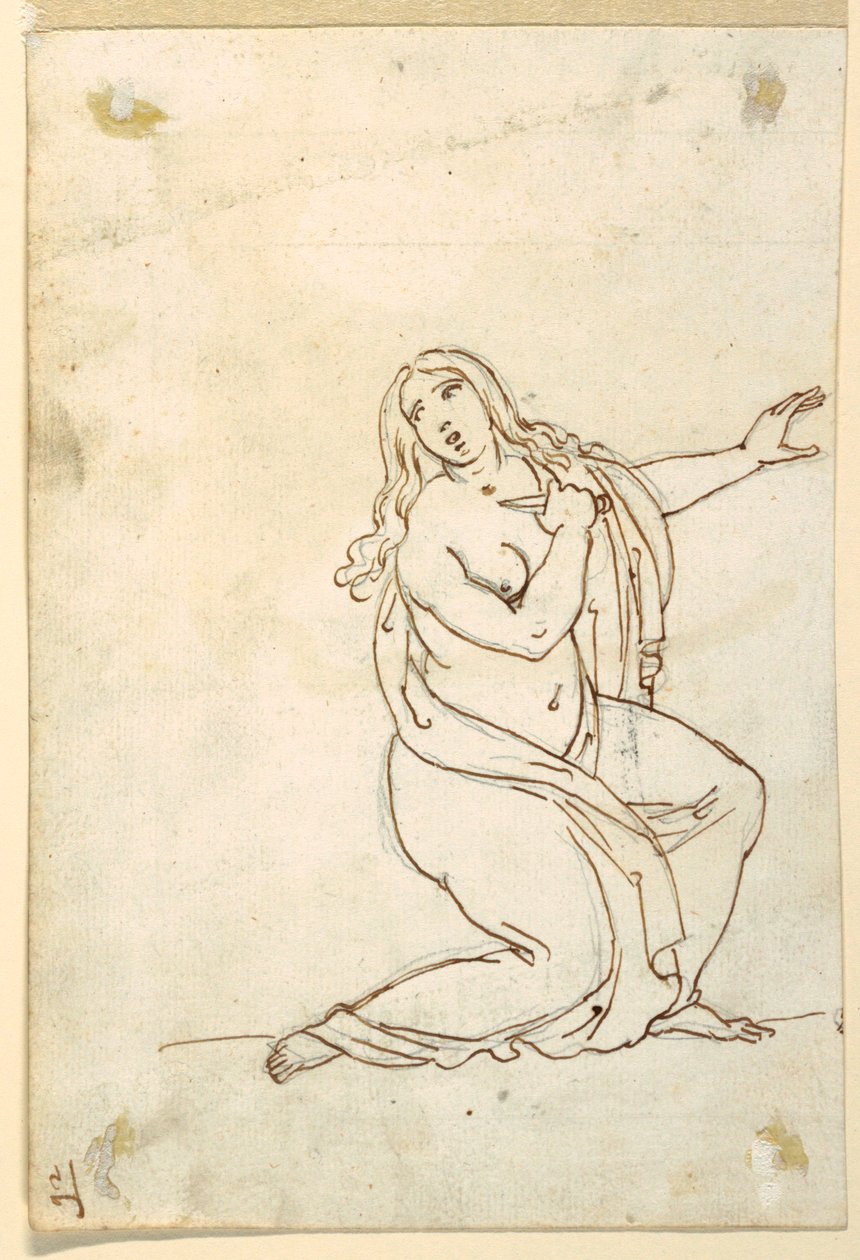 Lucrezia o Tarquinia che si pugnala da Francesco Coghetti