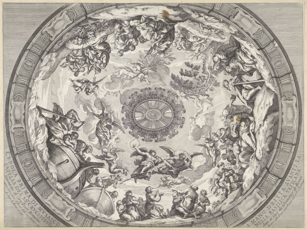 Decorazione della cupola con figure dell