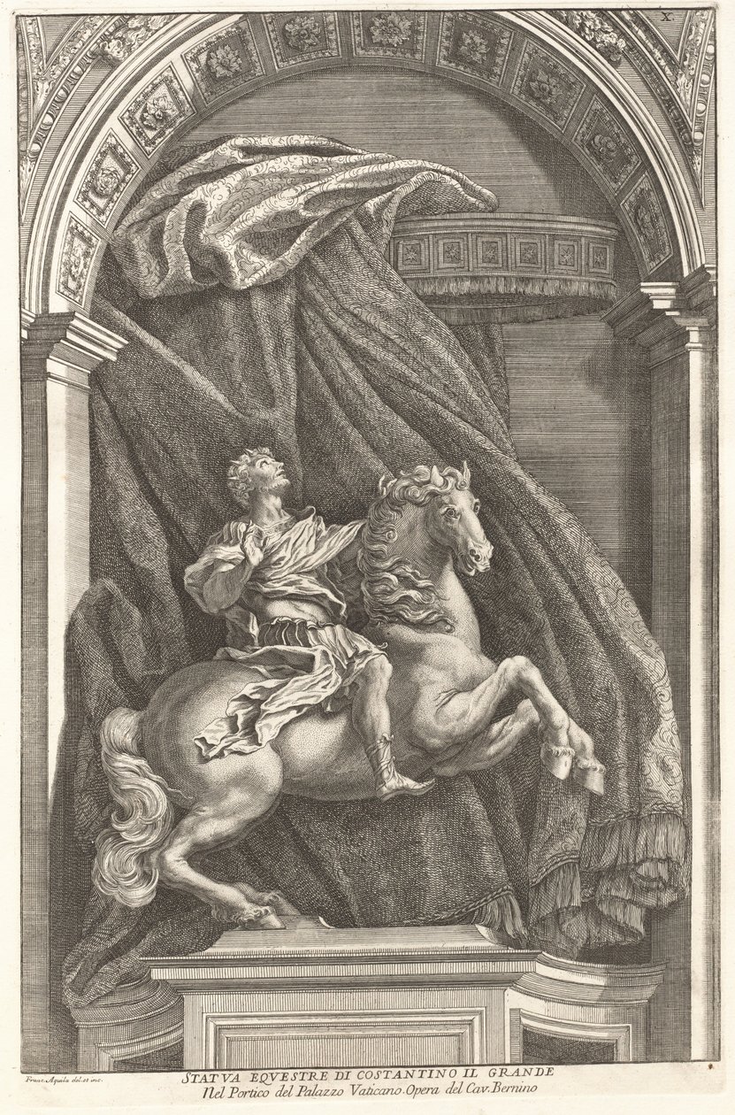 Statua di Costantino da Francesco Faraone Aquila after Gian Lorenzo Bernini