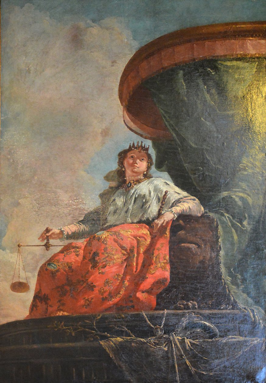 Francese: Allégorie de la Justice ou Venise trônant Allegoria della Giustizia da Francesco Fontebasso