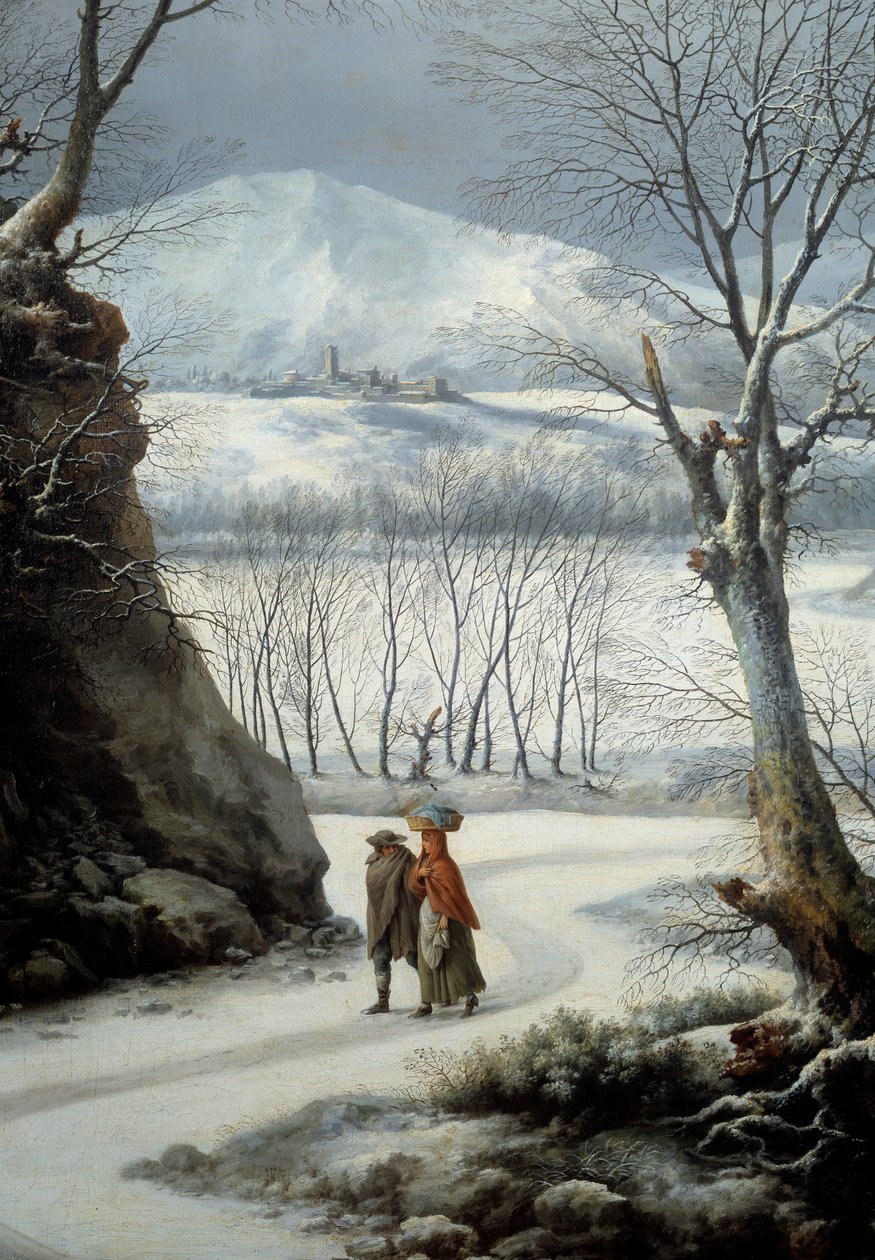 Coppia sulla strada in pieno inverno da Francesco Foschi