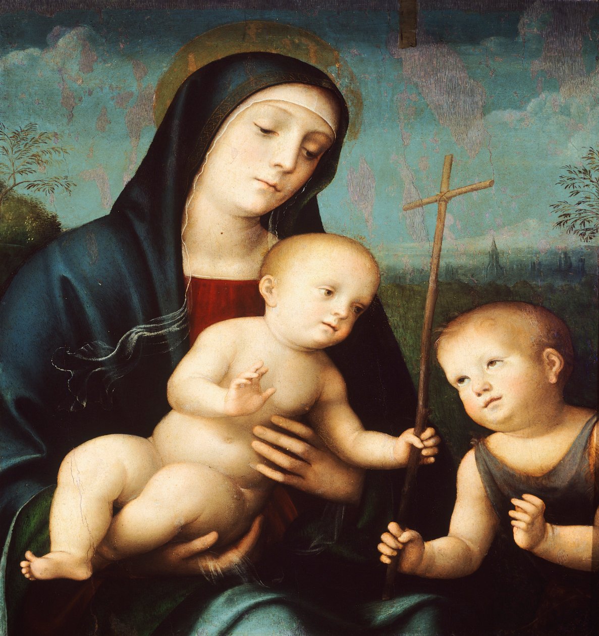 Madonna con Bambino e San Giovanni Battista da Francesco Francia