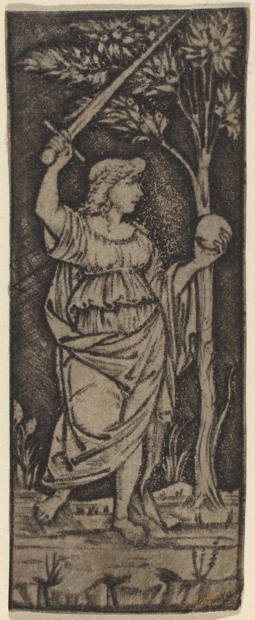 Figura Allegorica: Donna con Spada e Sfera da Francesco Francia or Peregrino da Cesena