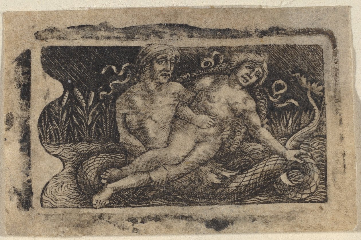 Tritone e Ninfa da Francesco Francia or Peregrino da Cesena