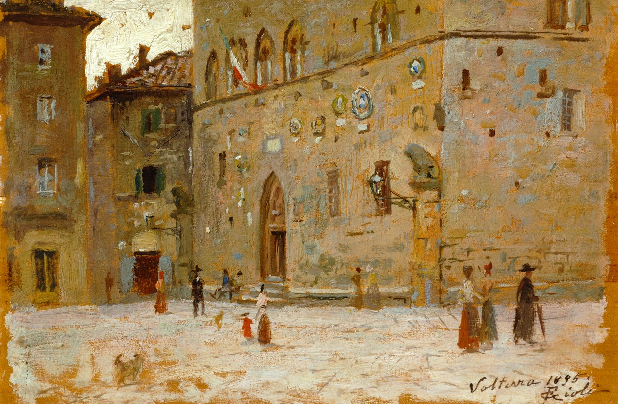In piazza a Volterra da Francesco Gioli