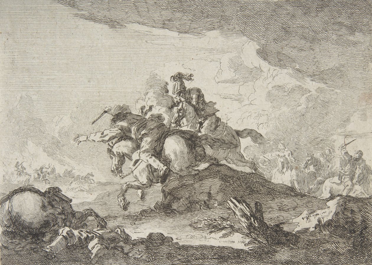 Carica di cavalleria, metà-fine XVIII secolo da Francesco Giuseppe Casanova
