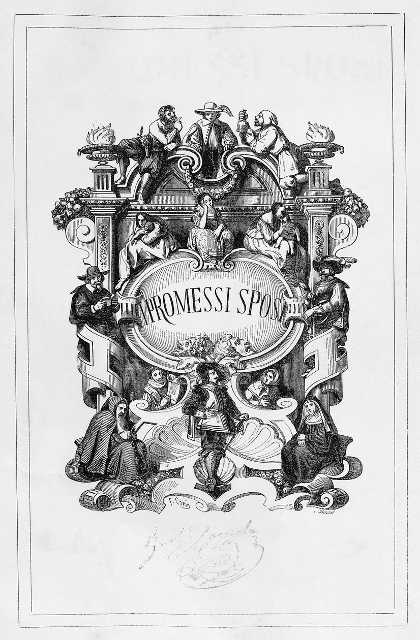 I Promessi Sposi, frontespizio per l