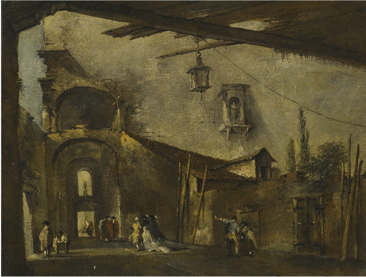 Una strada di Venezia da Francesco Guardi