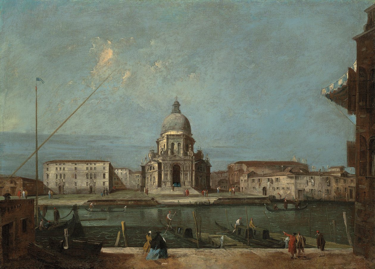 Veduta del Canal Grande, Venezia, con la chiesa di Santa Maria della Salute da Francesco Guardi