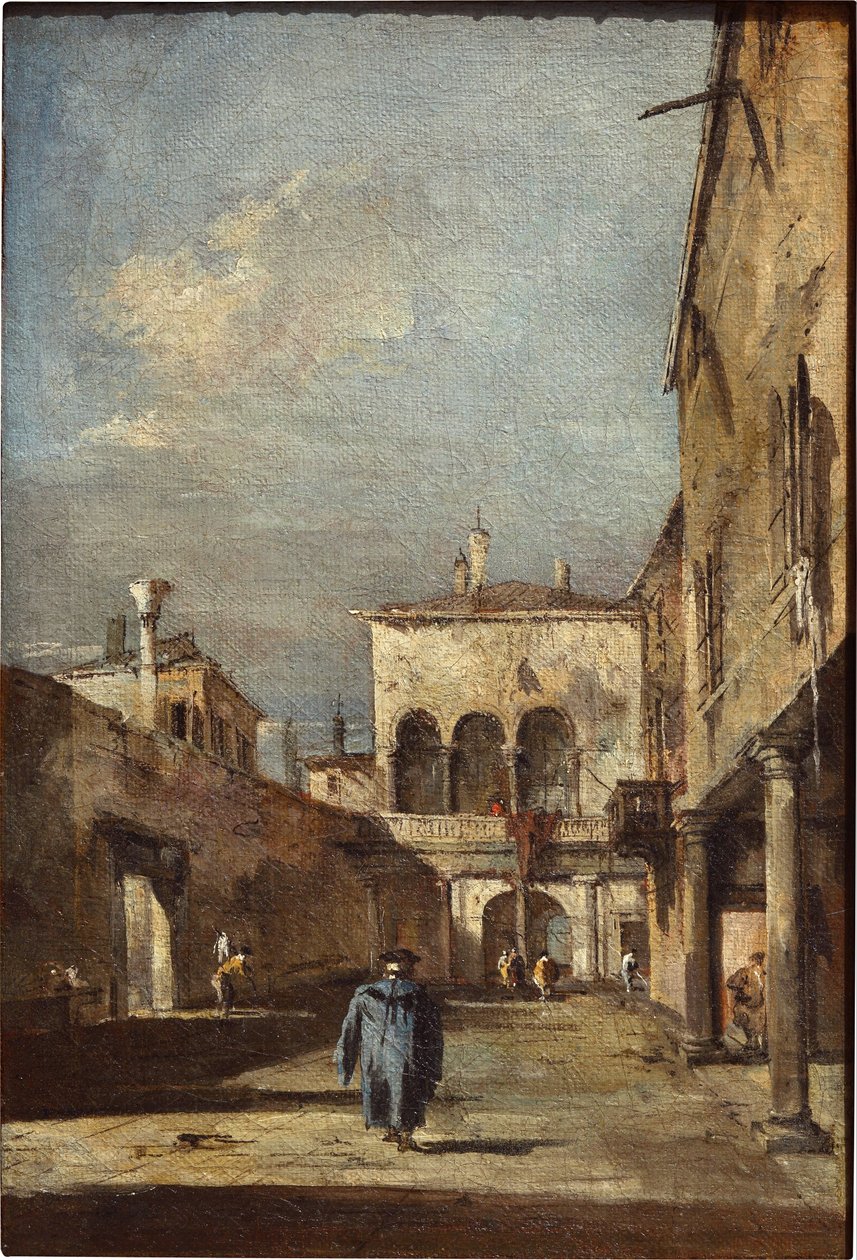 Fantasia architettonica con cortile da Francesco Guardi
