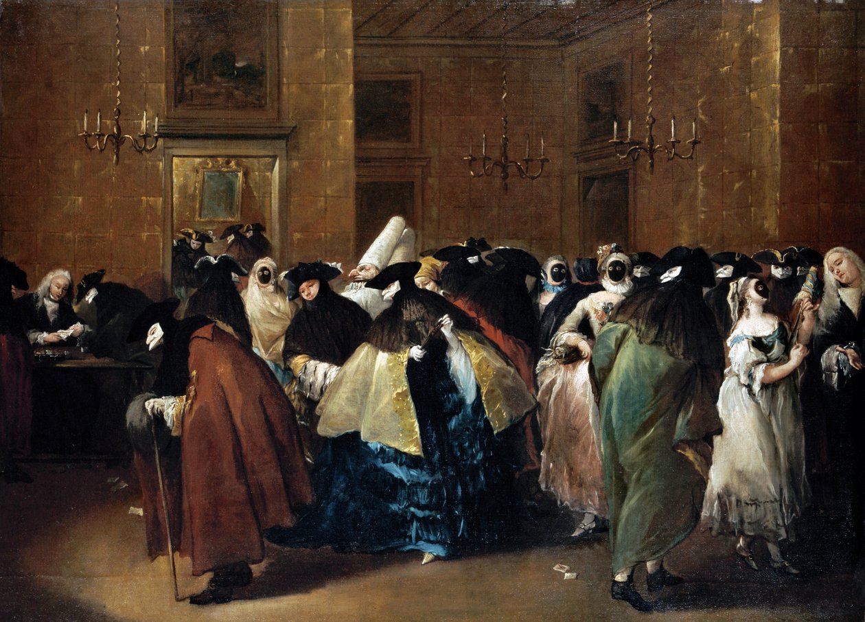 Casino (Il ridotto) a Venezia da Francesco Guardi