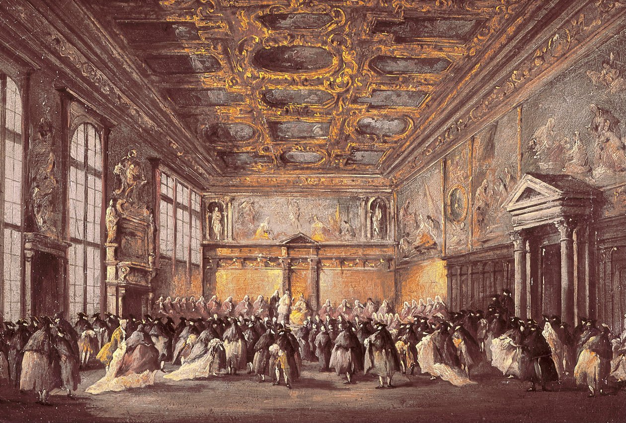 Evento cerimoniale a Palazzo Ducale da Francesco Guardi