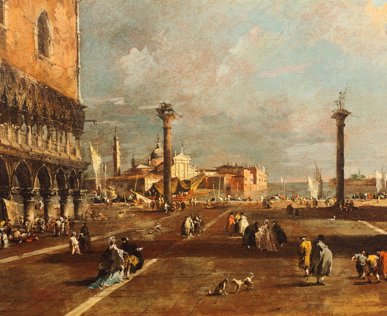 Piazza San Marco verso San Giorgio Maggiore da Francesco Guardi
