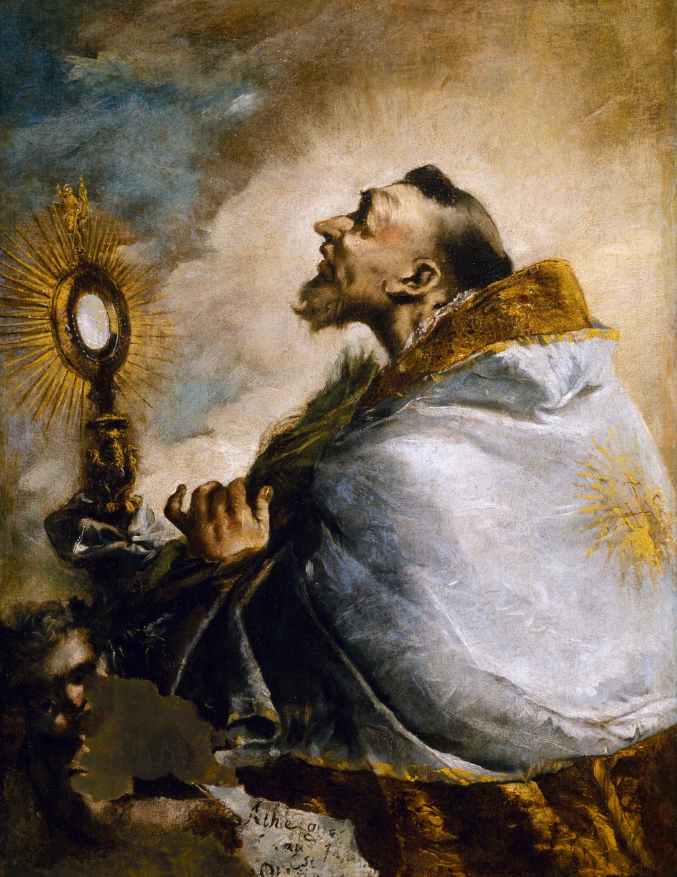 Santo in adorazione dell