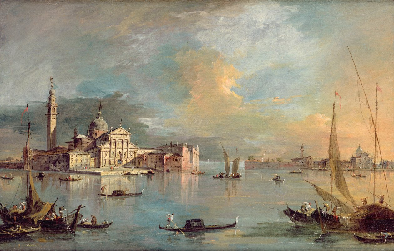San Giorgio Maggiore, Venezia, con la Giudecca e Zitelle da Francesco Guardi