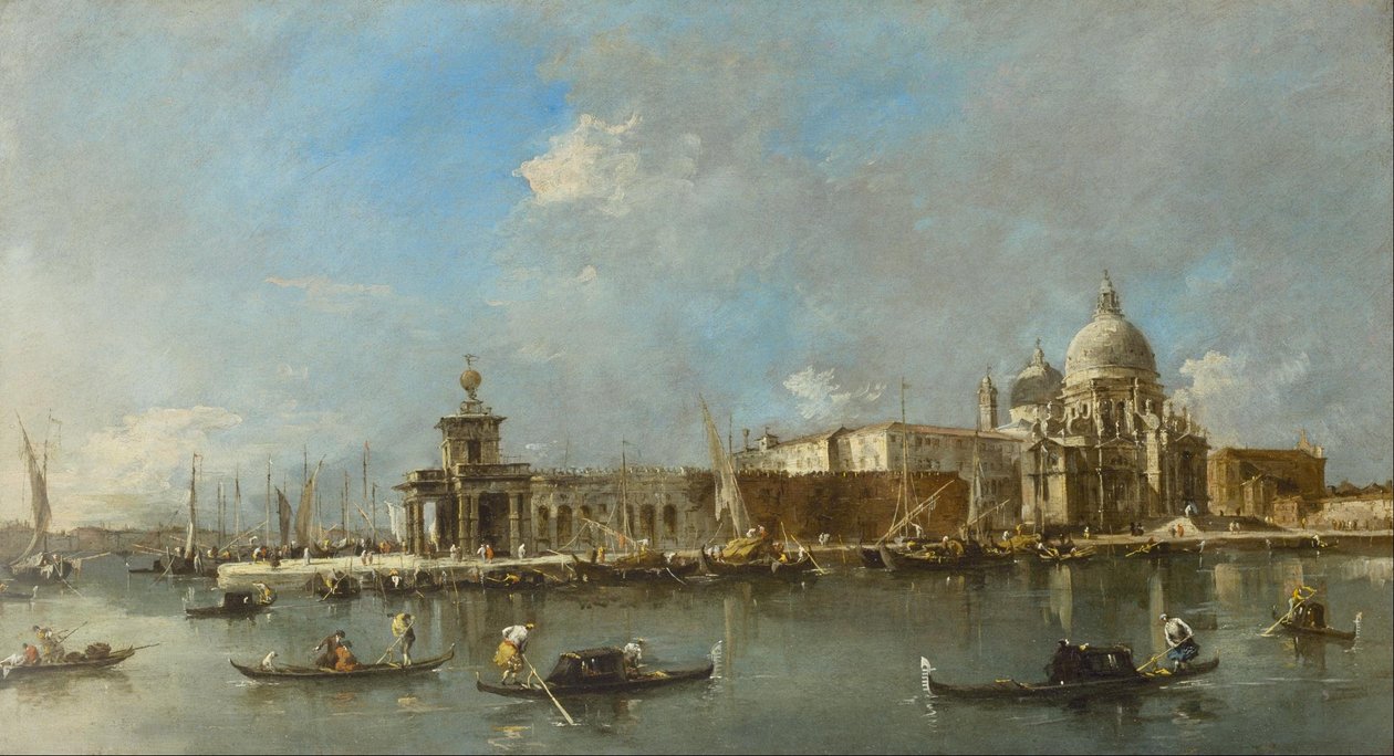 Santa Maria della Salute and the Dogana, Venice da Francesco Guardi