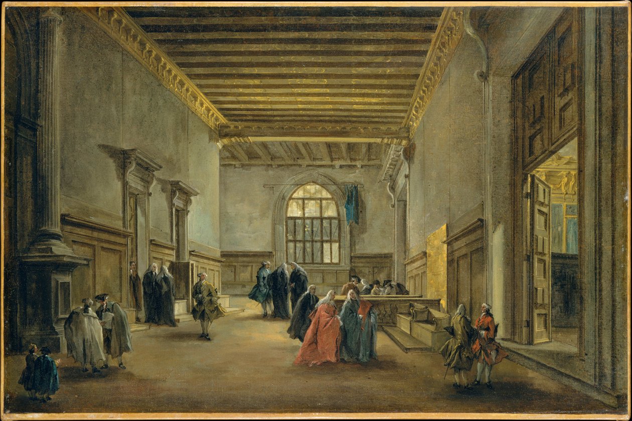 The Antechamber of the Sala del Maggior Consiglio da Francesco Guardi