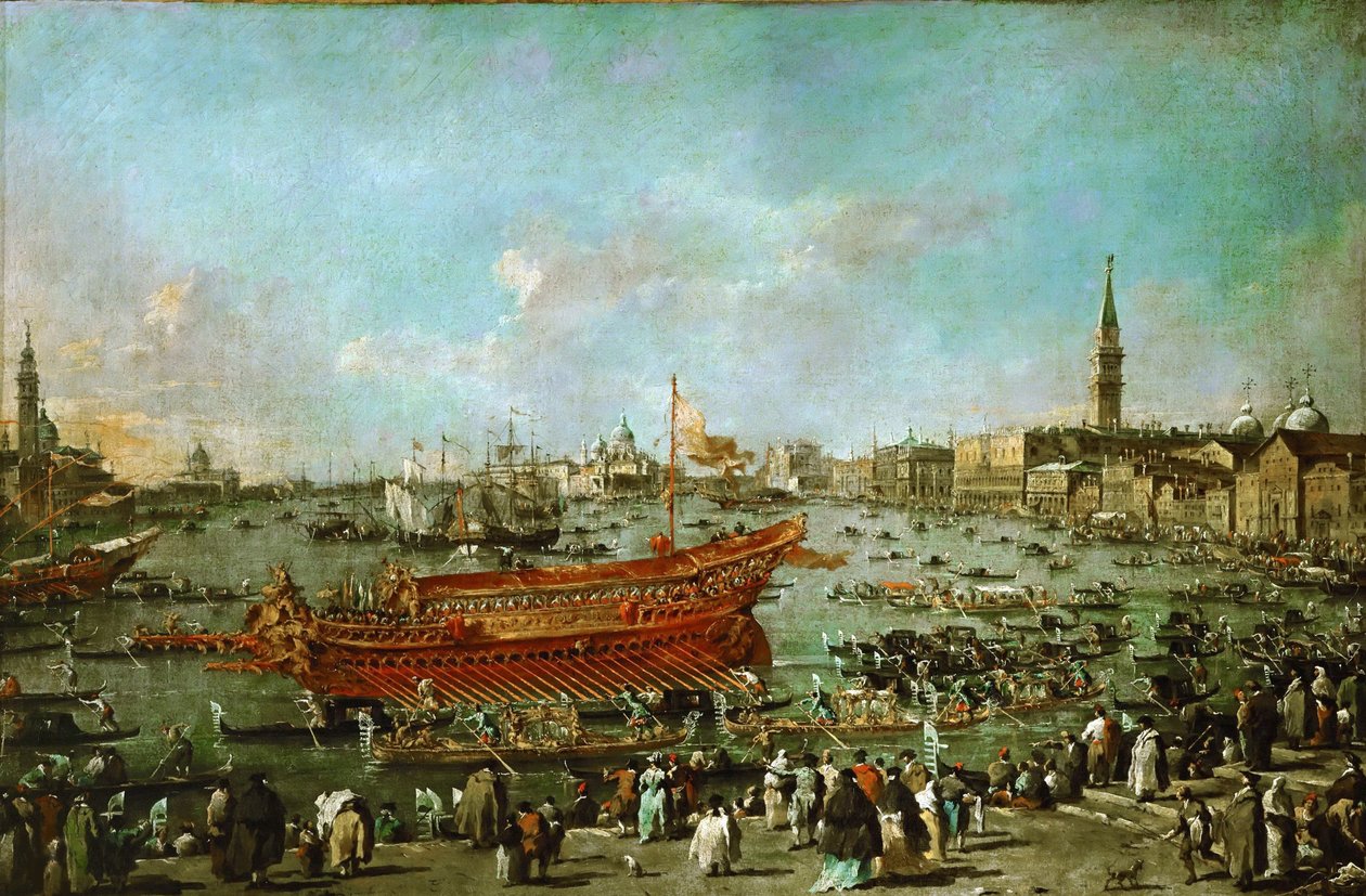 Il Doge sul Bucintoro vicino alla Riva di Sant
