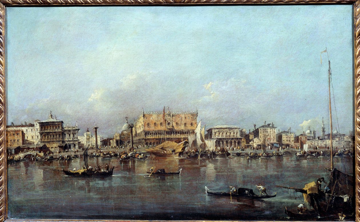 Il Palazzo Ducale visto dal mare da Francesco Guardi