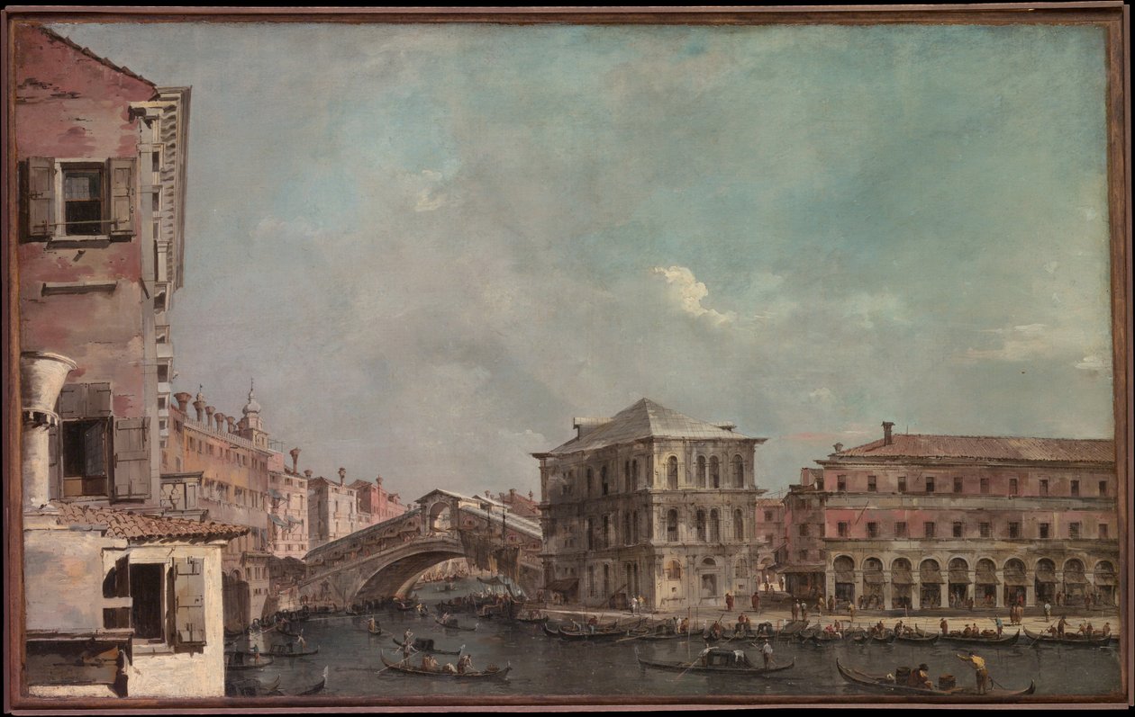 Il Canal Grande sopra il Rialto da Francesco Guardi