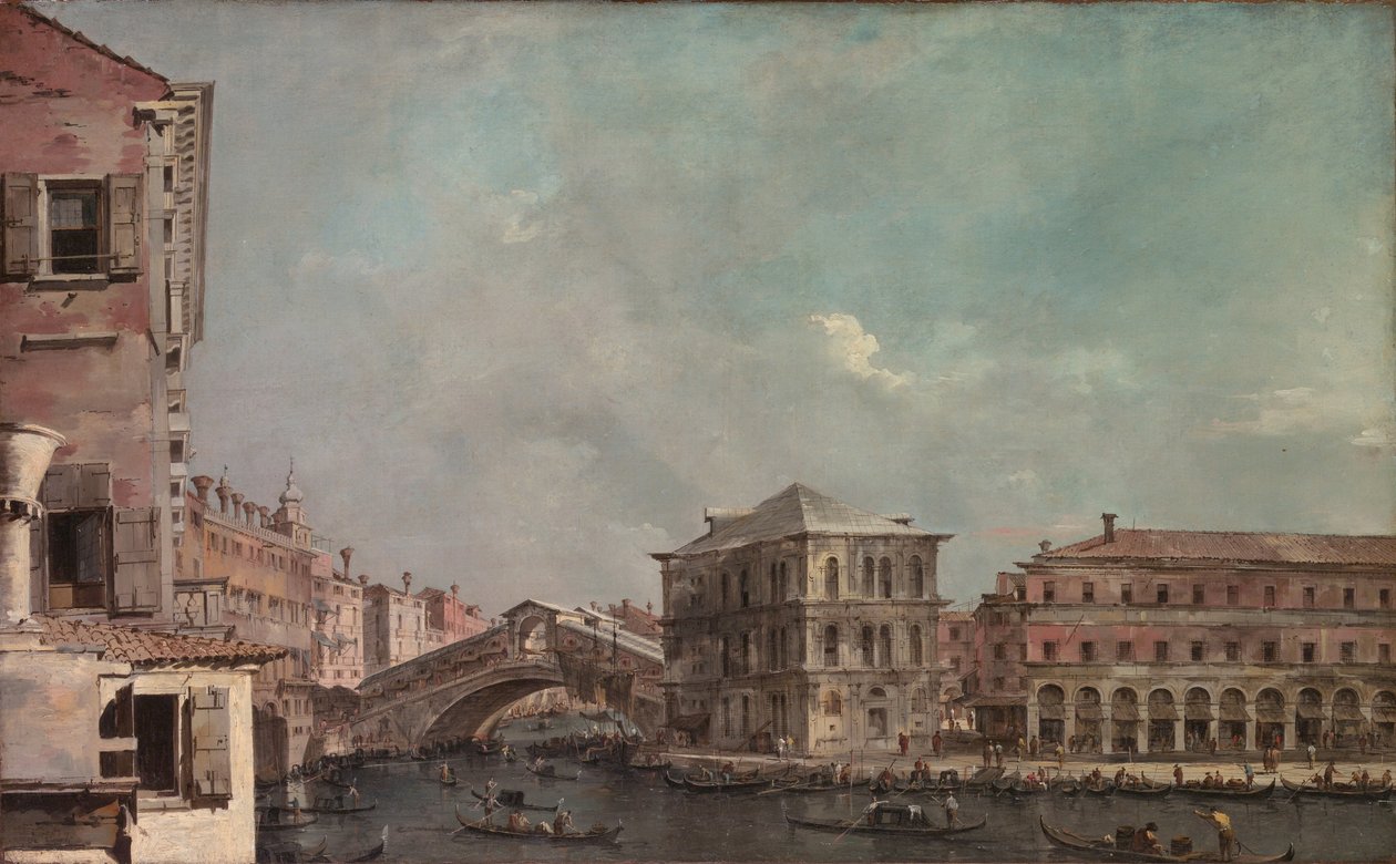 Il Canal Grande sopra il Rialto da Francesco Guardi