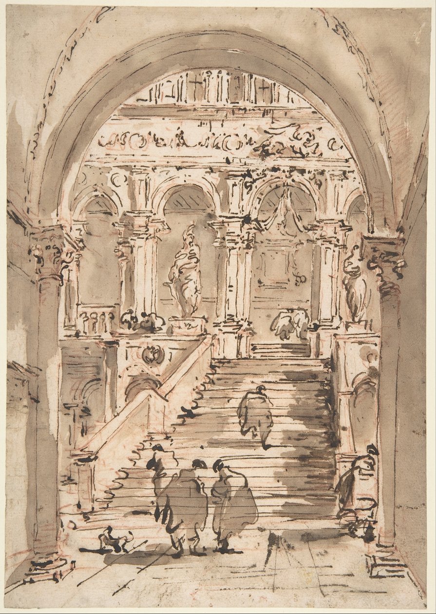 La Scala dei Giganti, Palazzo Ducale, Venezia da Francesco Guardi