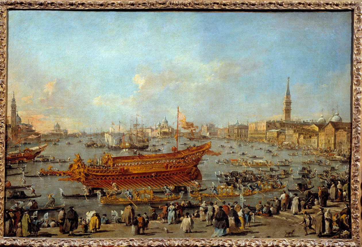 La partenza del Bucintoro verso il Lido di Venezia nel giorno dell