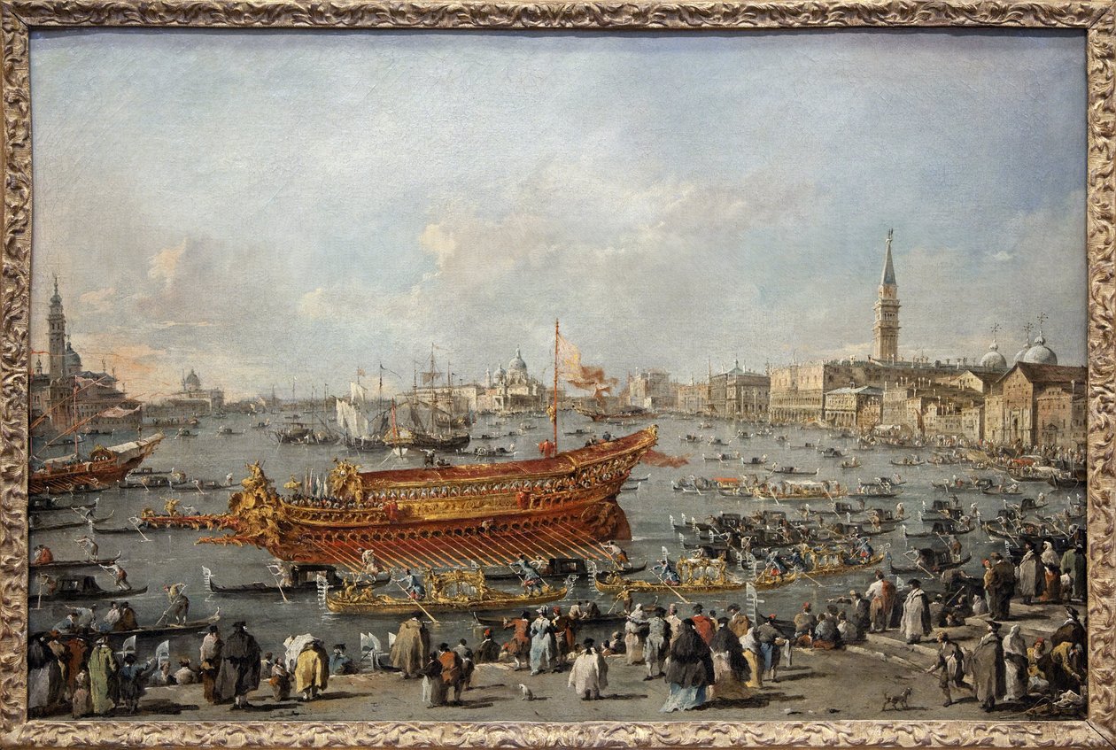 La partenza del Bucintoro verso il Lido di Venezia il giorno dell