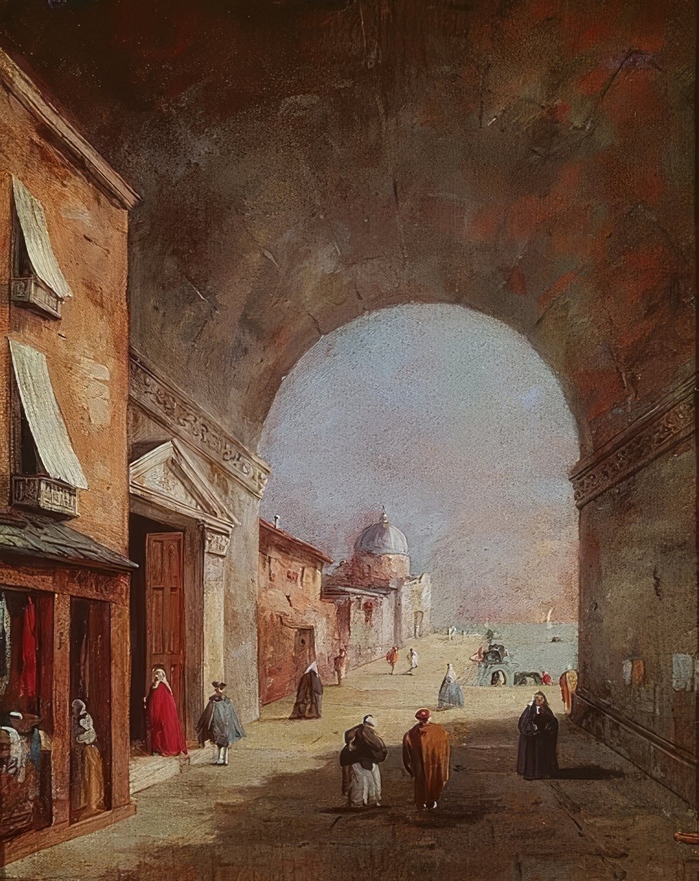 Scena veneziana da Francesco Guardi