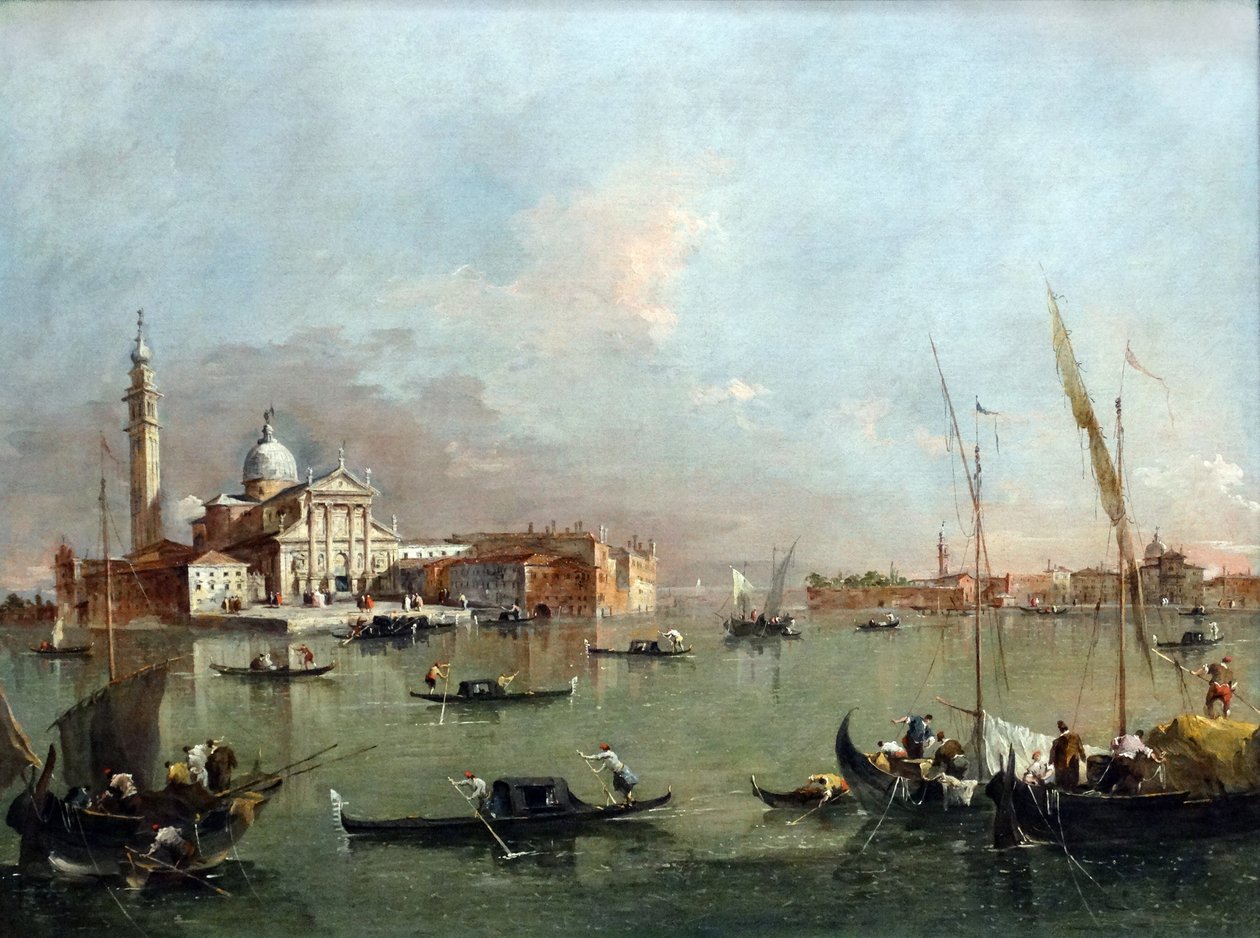 Venezia: San Giorgio Maggiore con la Giudecca e le Zitelle di Francesco Guardi da Francesco Guardi