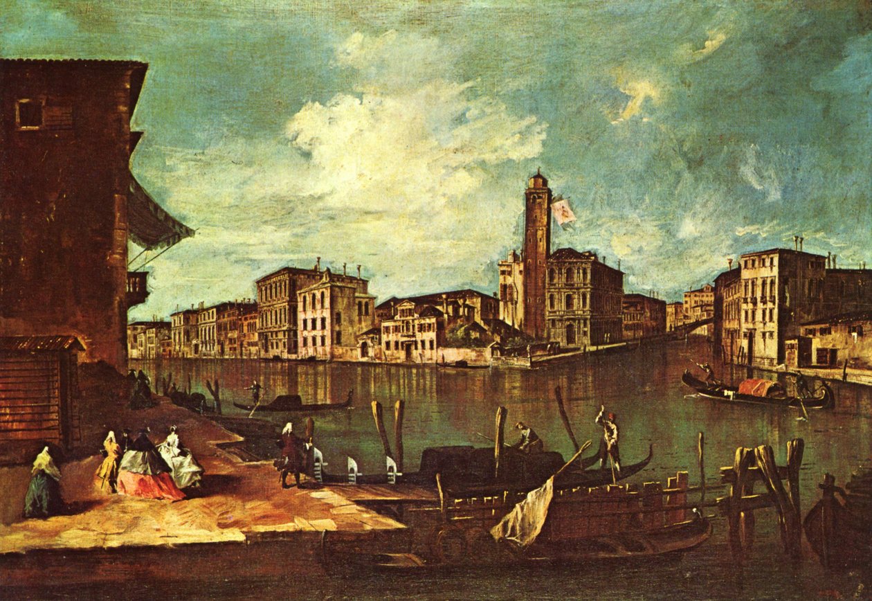 Venezia, il Canal Grande con San Geremia, Palazzo Labia e l