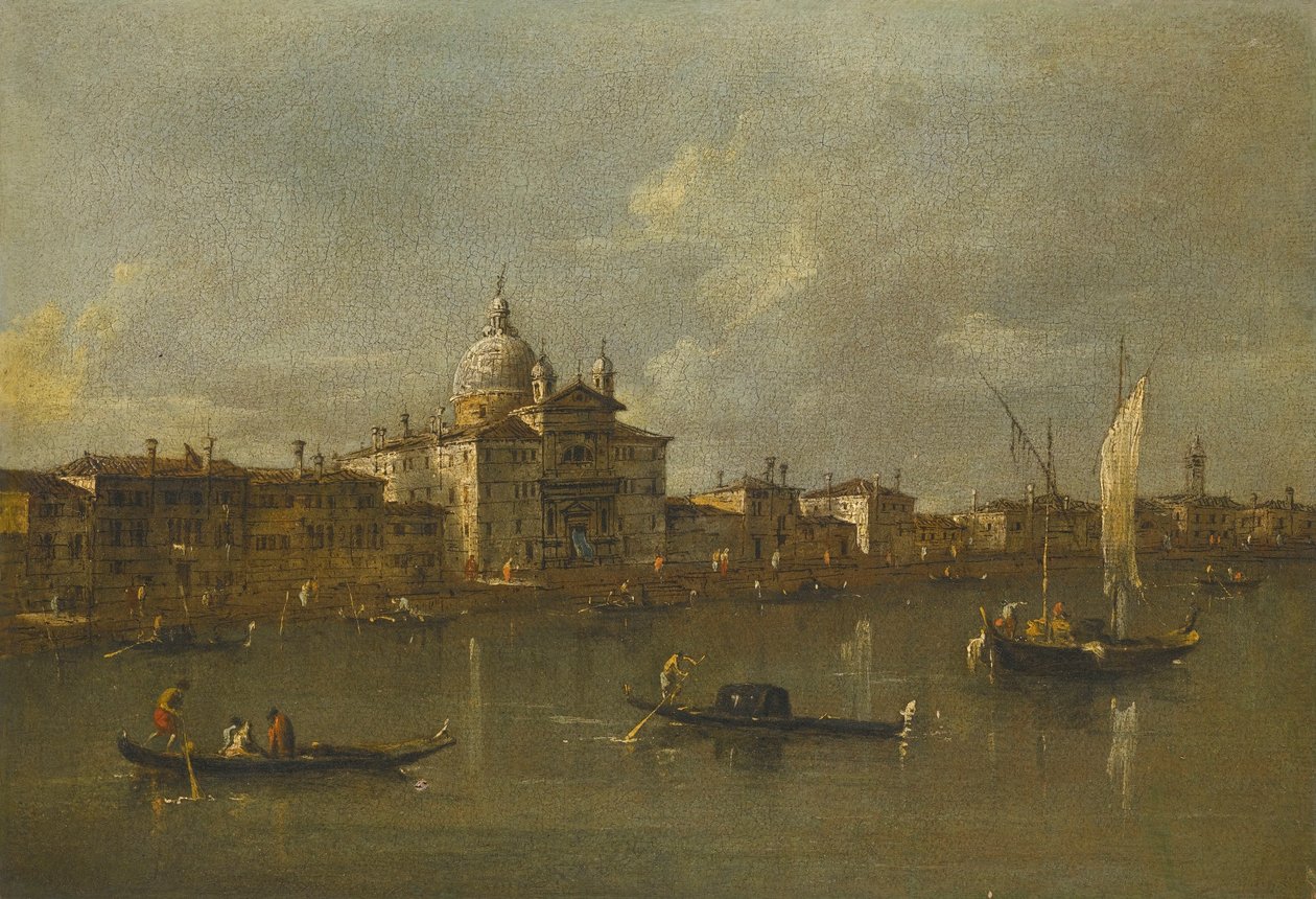 Venezia, una vista verso la Giudecca e la chiesa delle Zitelle da Francesco Guardi