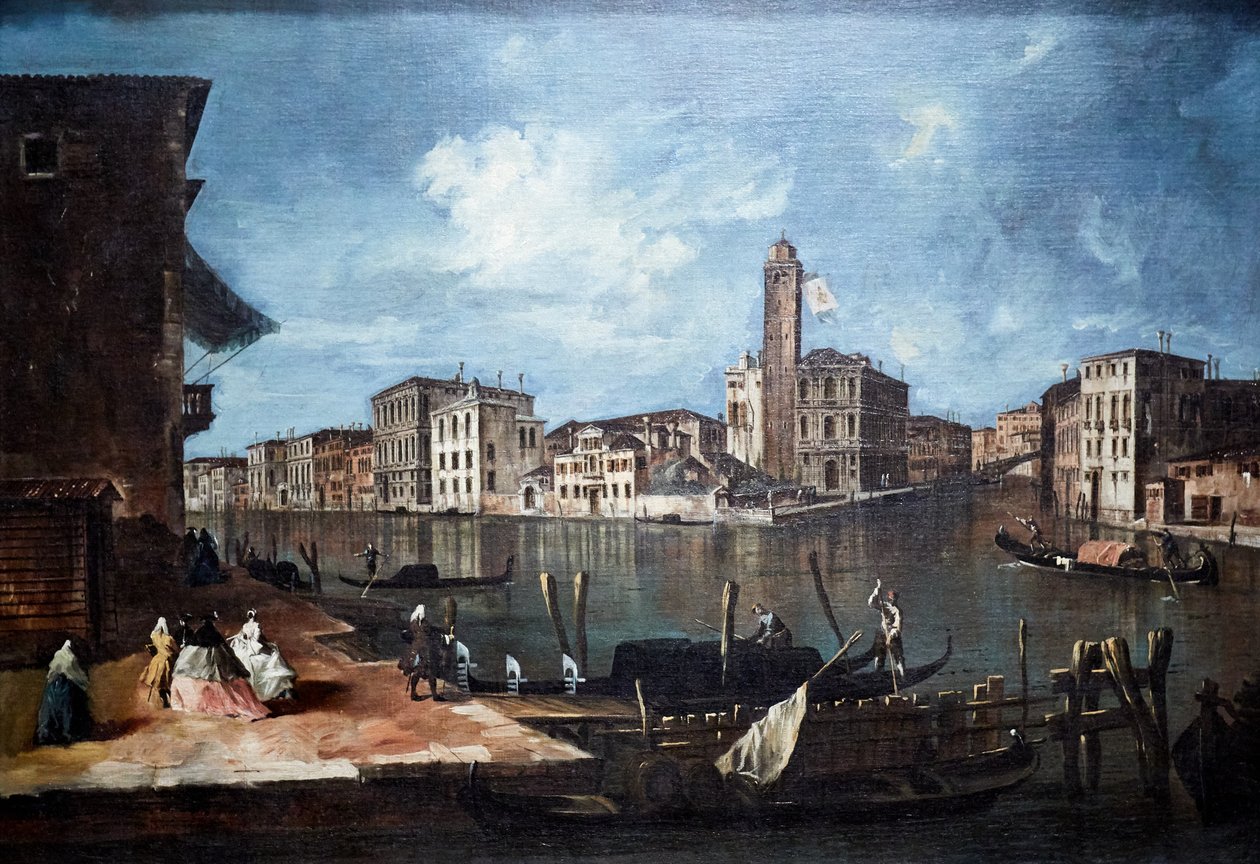 Venezia, il Canal Grande con San Geremia, Palazzo Labia e l
