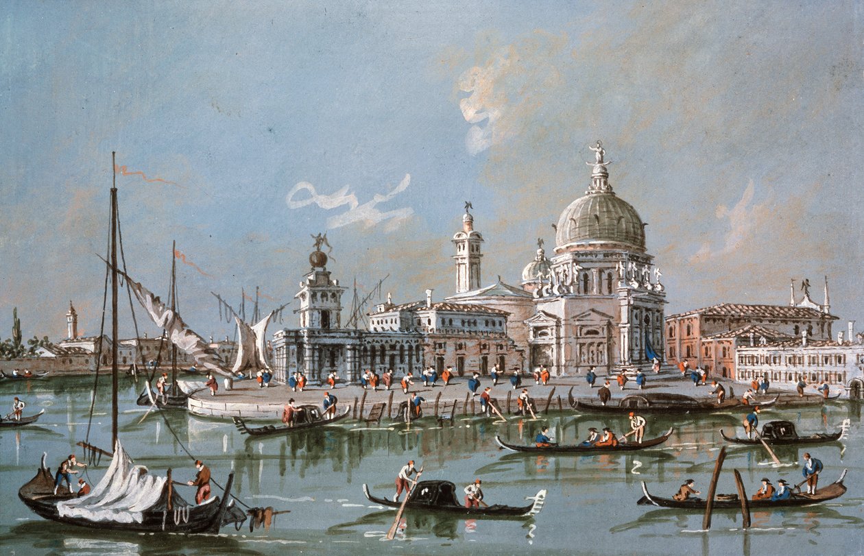 Veduta della Chiesa di Santa Maria della Salute, XVIII secolo da Francesco Guardi