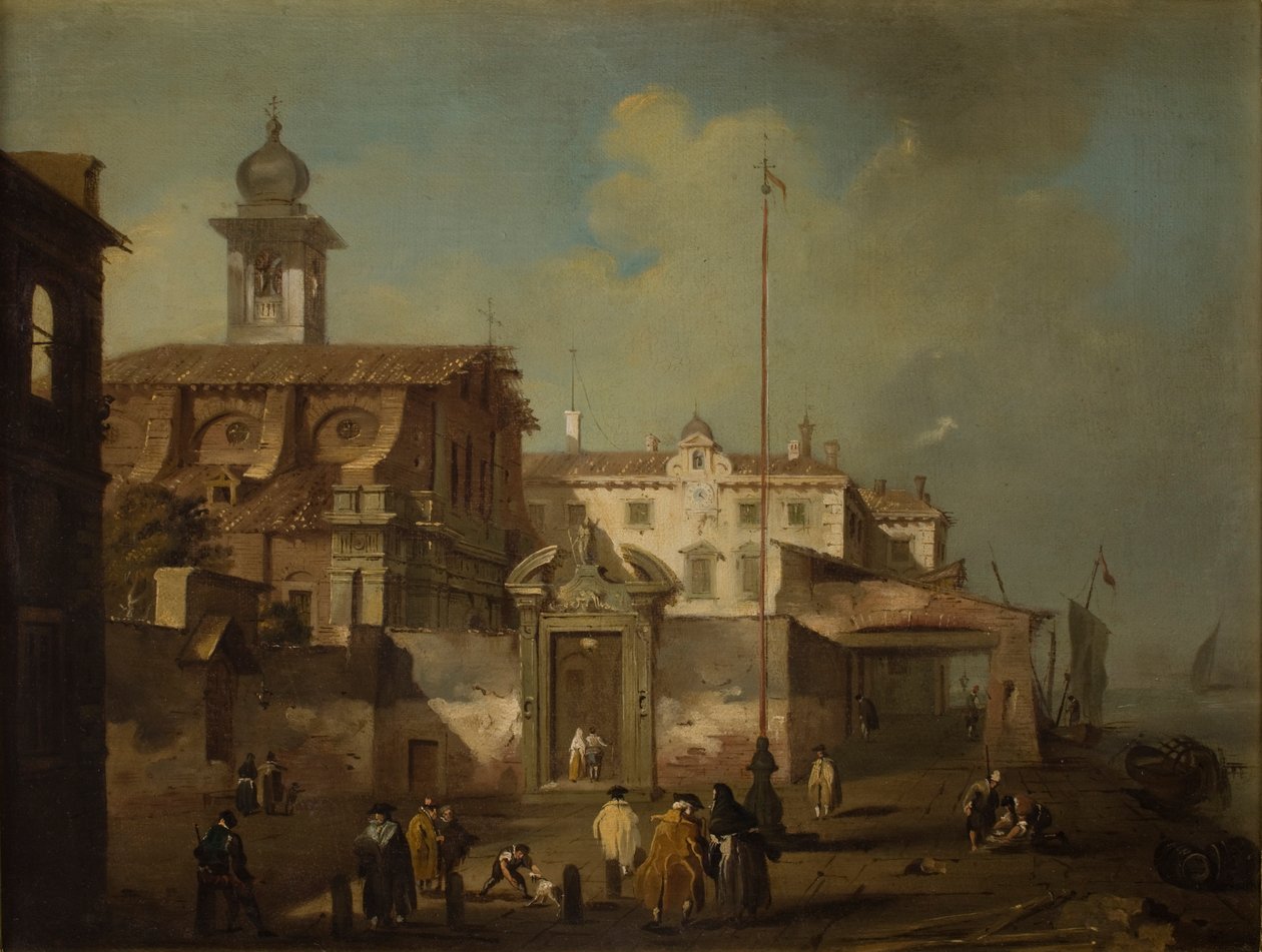 Veduta di una città italiana da Francesco Guardi