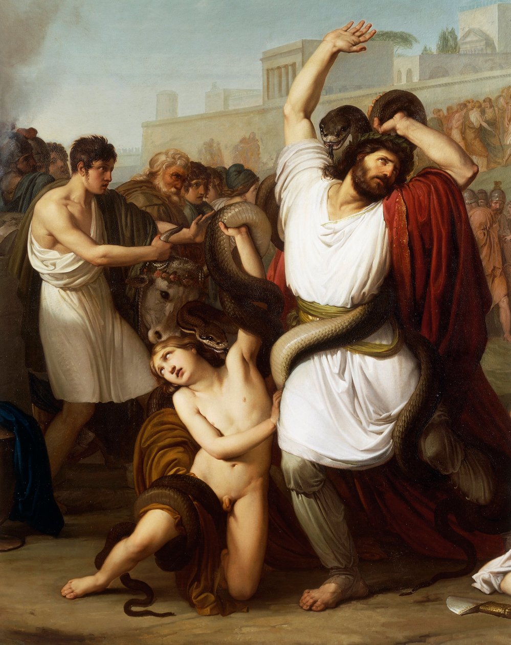 Sacerdote troiano Laocoonte (dettaglio) da Francesco Hayez