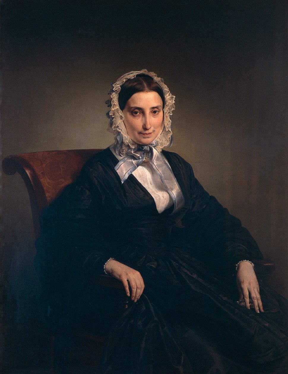 Ritratto di Teresa Borri (seconda moglie di Alessandro Manzoni) da Francesco Hayez