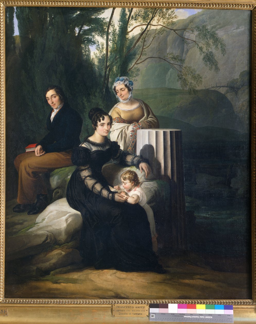 Ritratto della famiglia Borri Stampa da Francesco Hayez