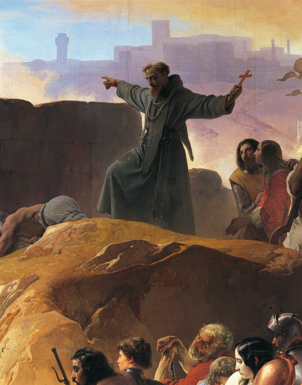 La Sete Sofferta dai Primi Crociati a Gerusalemme (dettaglio) da Francesco Hayez
