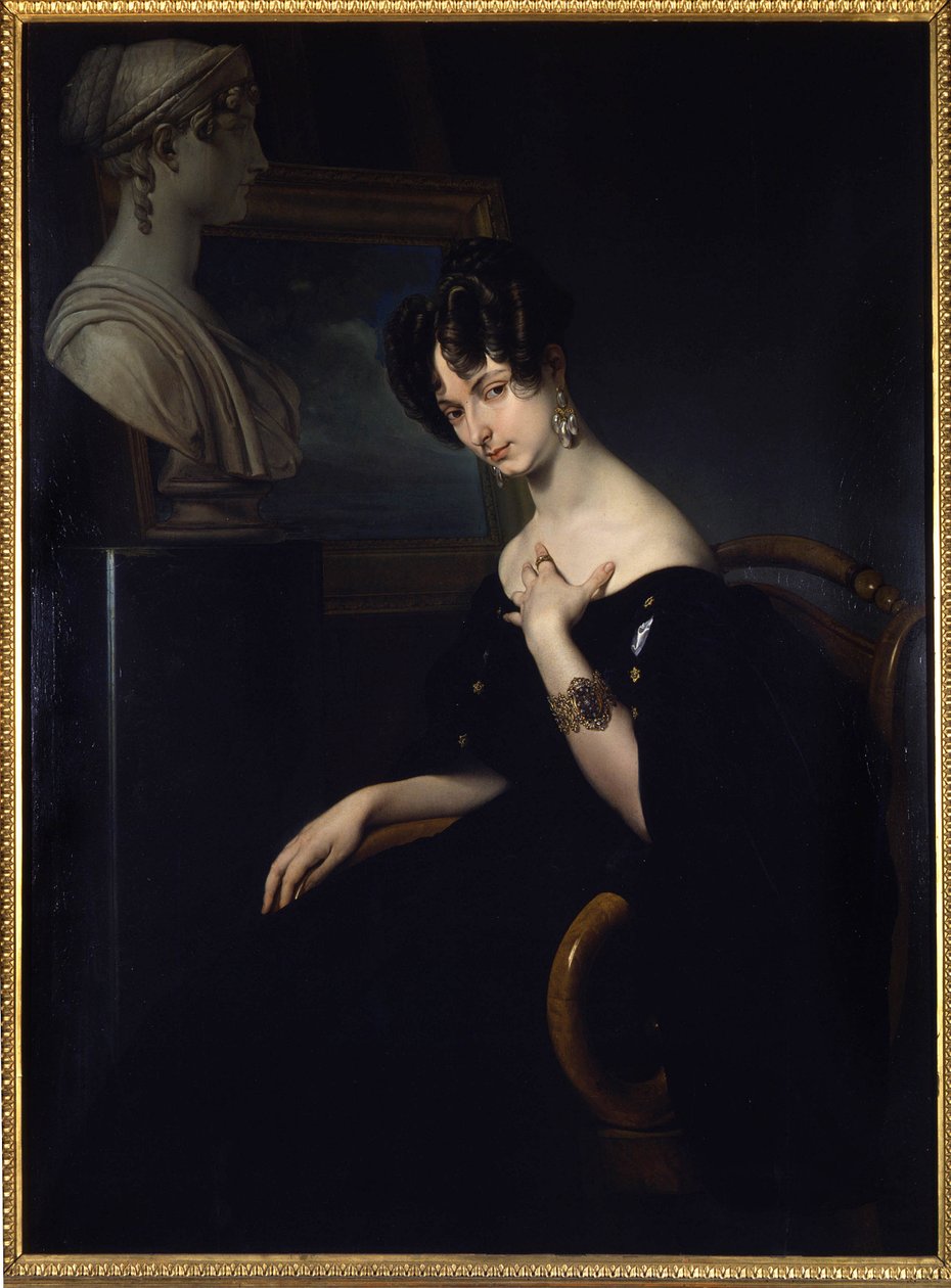 Ritratto della Marchesa Cristina Trivulzio, Principessa di Belgiojoso (1808-1871), patriota e scrittrice italiana, dipinto di Francesco Hayez. Firenze, Italia da Francesco Hayez