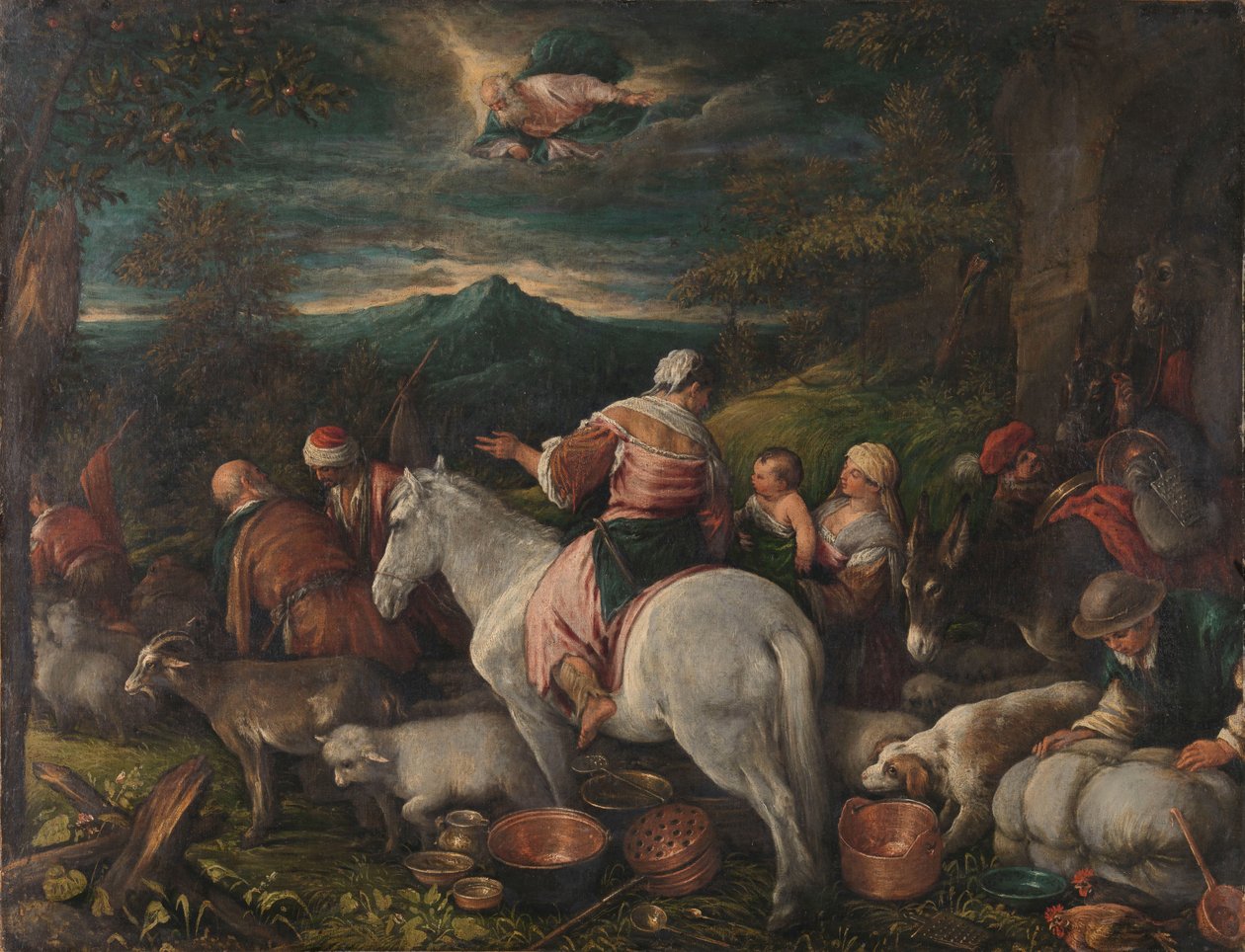 Abramo lascia Haran da Francesco II Bassano (attributed to)