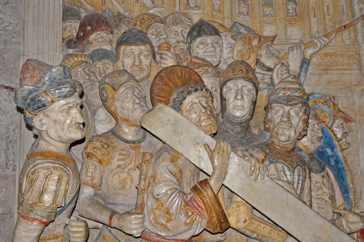 Francia, Avignone, Palazzo dei Papi, scultura in marmo della via crucis dal Convento Celestino di Avignone di Francesco Laurana (commissionato 1478) da Francesco Laurana